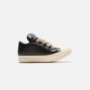 Black Men Kith Rick Owens Scarpe in Pelle Jumbo Laced Padded Low Sneakers Sneakers | 4380-SCMNK