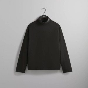 Black Men Kith Santos Turtleneck Shirts | 2845-LNHTJ
