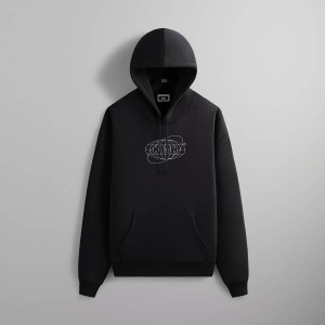Black Men Kith Sphere Logo Hoodie | 1836-SNFUI