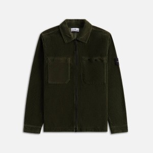Black Men Kith Stone Island Corduroy Shirts | 1684-UYTXP