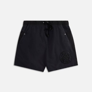 Black Men Kith Stone Island Swim Trunk Shorts | 5162-KCWSV
