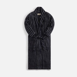 Black Men Kith Tekla Classic Bathrobe Underwear | 0894-QEXFM