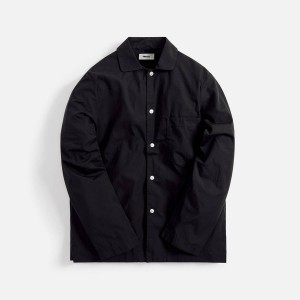 Black Men Kith Tekla Poplin Long Sleeve Pajama Shirt Underwear | 5630-RIWCP