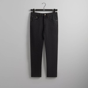Black Men Kith Varick Taper Jeans | 0964-TFNZA