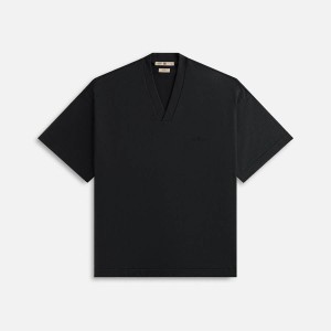 Black Men Kith adidas x Fear of God Athletics Heavy Jersey V-Neck T-Shirt | 4018-LIFSC