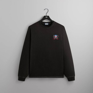 Black Men Kith and '47 for the NFL: Giants Vintage Long Sleeve Shirts | 4659-IAFXG