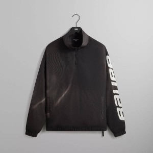 Black Men Kith and Bauer for the New York Rangers Nylon Quarter Zip Sweatshirts | 1394-OKRIJ