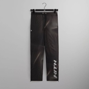 Black Men Kith and Bauer for the New York Rangers Nylon Track Pants | 3604-LKOXB