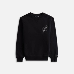 Black Men Kith by Parra Duck Attack Crew Neck Sweatshirts | 0825-ECUDQ