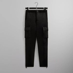 Black Men Kith for BMW Bonded Velour Bristol Cargo Pants | 5867-XOLTZ