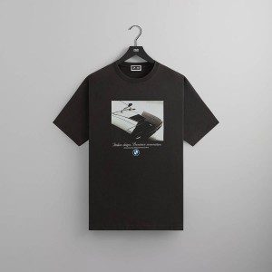 Black Men Kith for BMW M1 Portrait Vintage Shirts | 9638-KEYRM