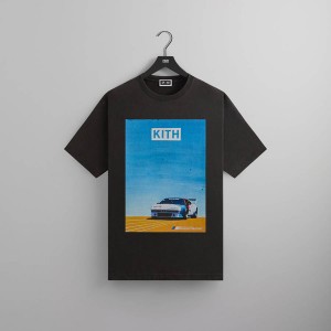 Black Men Kith for BMW Retro Vintage T-Shirt | 4316-PXCYV
