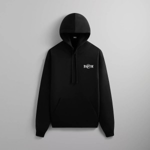Black Men Kith for the Brooklyn Museum Serif Hoodie | 4698-ICUKT
