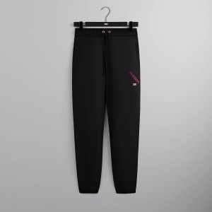 Black Men Kith for the New York Rangers Nylon Track Pants | 3846-BJREO