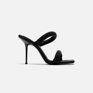 Black Women Kith Alexander Wang Julie Tubular Sandal Heels | 6978-SGWMN