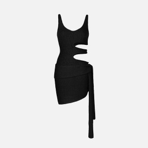 Black Women Kith Asta Resort Allegra Mini Dress | 3174-TSKUM