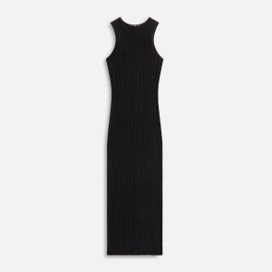 Black Women Kith Camille Pointelle Knit Maxi Dress | 6470-QUZIN