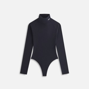Black Women Kith Cassan Backless Bodysuit Shirts | 7694-QFOIJ