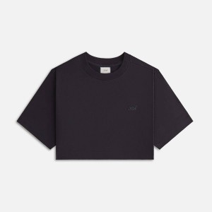 Black Women Kith Fei Cropped T-Shirt | 9431-FIXJE