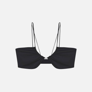 Black Women Kith JADE Micro Kora Top Swim | 9162-VDMKB