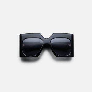 Black Women Kith Jacques Marie Mage Ultravox Frame Jet Lens Dark Gold Hardware Eyewear | 1079-XNOZI