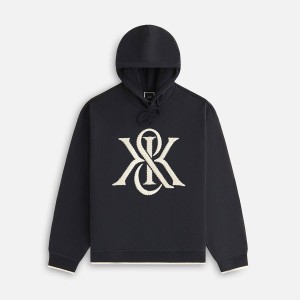 Black Women Kith Maverick Magnified Crest Hoodie | 4689-JGYFN