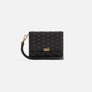 Black Women Kith Monogram Flap Wallet Wallets | 6342-SWGOB