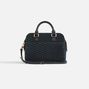 Black Women Kith Monogram Suede Mini Document Bags | 3685-PYCUG