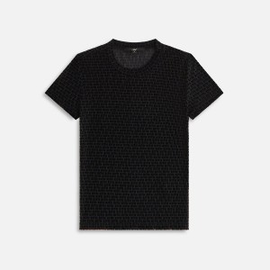 Black Women Kith Mulberry IV Monogram Mesh T-Shirt | 7869-NUJGY