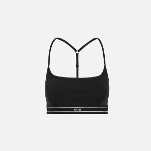 Black Women Kith Nadia Low Impact Bra Underwear | 8412-HDNUW
