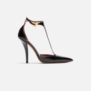 Black Women Kith Paris Texas Jessica T-Strap Pump 105 Heels | 5948-UTERG