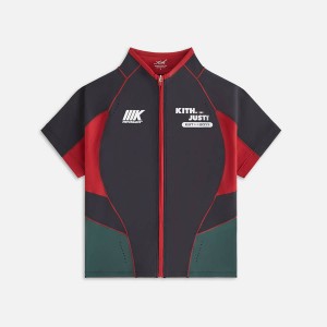 Black Women Kith Ryne Panelled Jersey Shirts | 1590-LEUVD