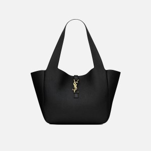 Black Women Kith Saint Laurent Le 5A7 Shop Tote Bags | 7480-WIXER