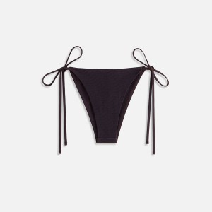 Black Women Kith Tova Monogram Wave Tie Bottom Swim | 4509-CWVTI
