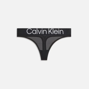 Black Women Kith for Calvin Klein Mesh Thong Underwear | 0478-UDBQP