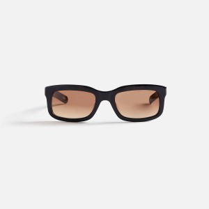 Black / Brown Men Kith Flatlist Palmer Sunglasses | 2356-CBPGH