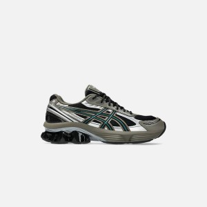 Black / Dark Grey Brown Men Kith ASICS Gel-Kinetic Fluent Sneakers | 4581-QULBF