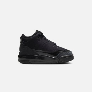 Black / Dark Grey Kids' Kith Jordan TD Air Jordan 3 Retro Sneakers | 1753-XRUGW