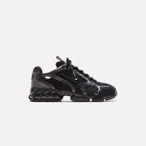 Black / Dark Grey Men Kith Nike Air Zoom Spiridon Cage 2T Sneakers | 3680-BDTNE