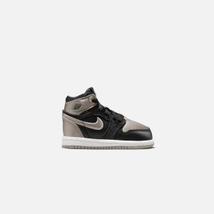 Black / Grey / White Kids' Kith Jordan TD Air Jordan 1 Retro High OG Sneakers | 6728-SNIVL