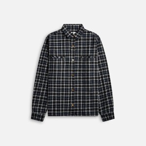 Black / Navy / White Men Kith Noon Goons Baja Snappers Shirts | 6592-DKISU