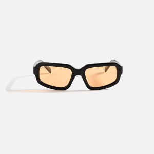 Black / Orange Men Kith AKILA Jupiter Sunglasses | 1607-HLMXG