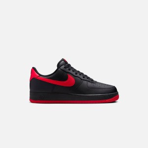 Black / Red Men Kith Nike Air Force 1 '07 Sneakers | 3472-COXKE