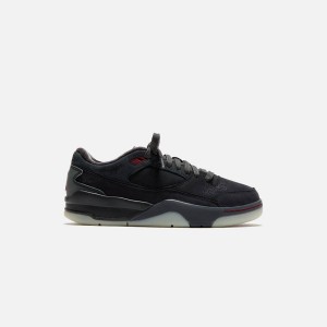Black / Red Women Kith Jordan x Who Decides War WMNS Flight Court SP Sneakers | 1780-FYWIL