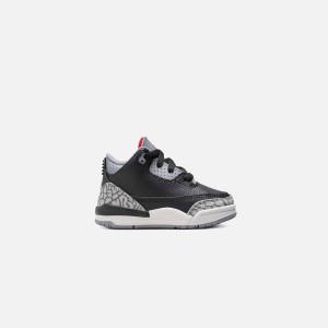 Black / Red / Grey Kids' Kith Jordan TD Air Jordan 3 Retro Sneakers | 5260-RZLSJ