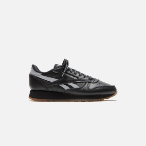 Black / Silver Men Kith Reebok x Place+Faces Classic Leather Sneakers | 8146-BGTMR