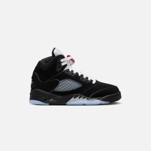 Black / Silver / Red / White Kids' Kith Nike GS Air Jordan 5 Retro OG Reimagined Sneakers | 1253-ZUDTF