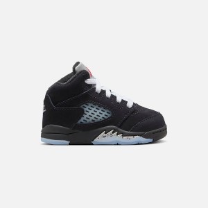 Black / Silver / Red / White Kids' Kith Nike TD Air Jordan 5 Retro OG Reimagined Sneakers | 8352-MRAVD