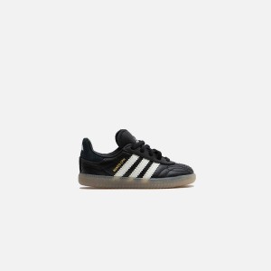 Black / White Kids' Kith adidas x Naked x Maha TD Samba MN Sneakers | 6874-XYIOZ