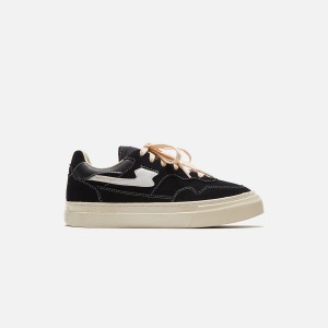 Black / White Men Kith Stepney Workers Club Pearl S-Strike Suede Sneakers | 9483-KFGYB